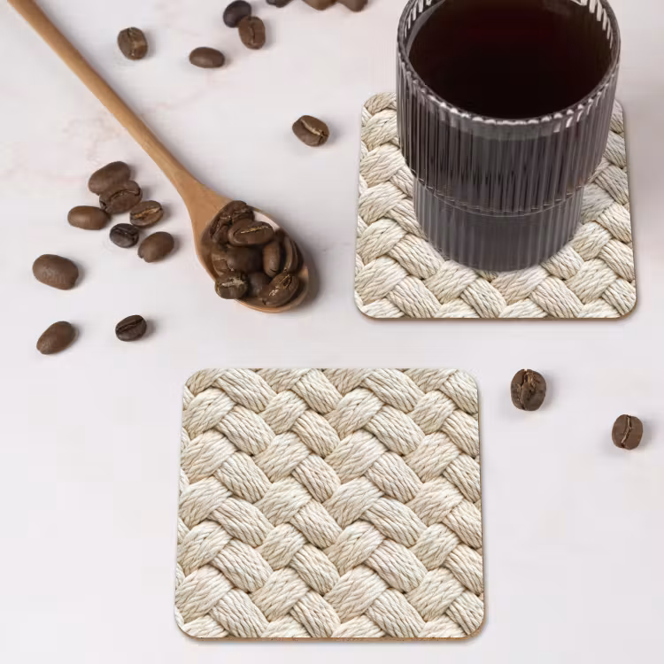 Coaster - Rope - Knitted - Beige — 4