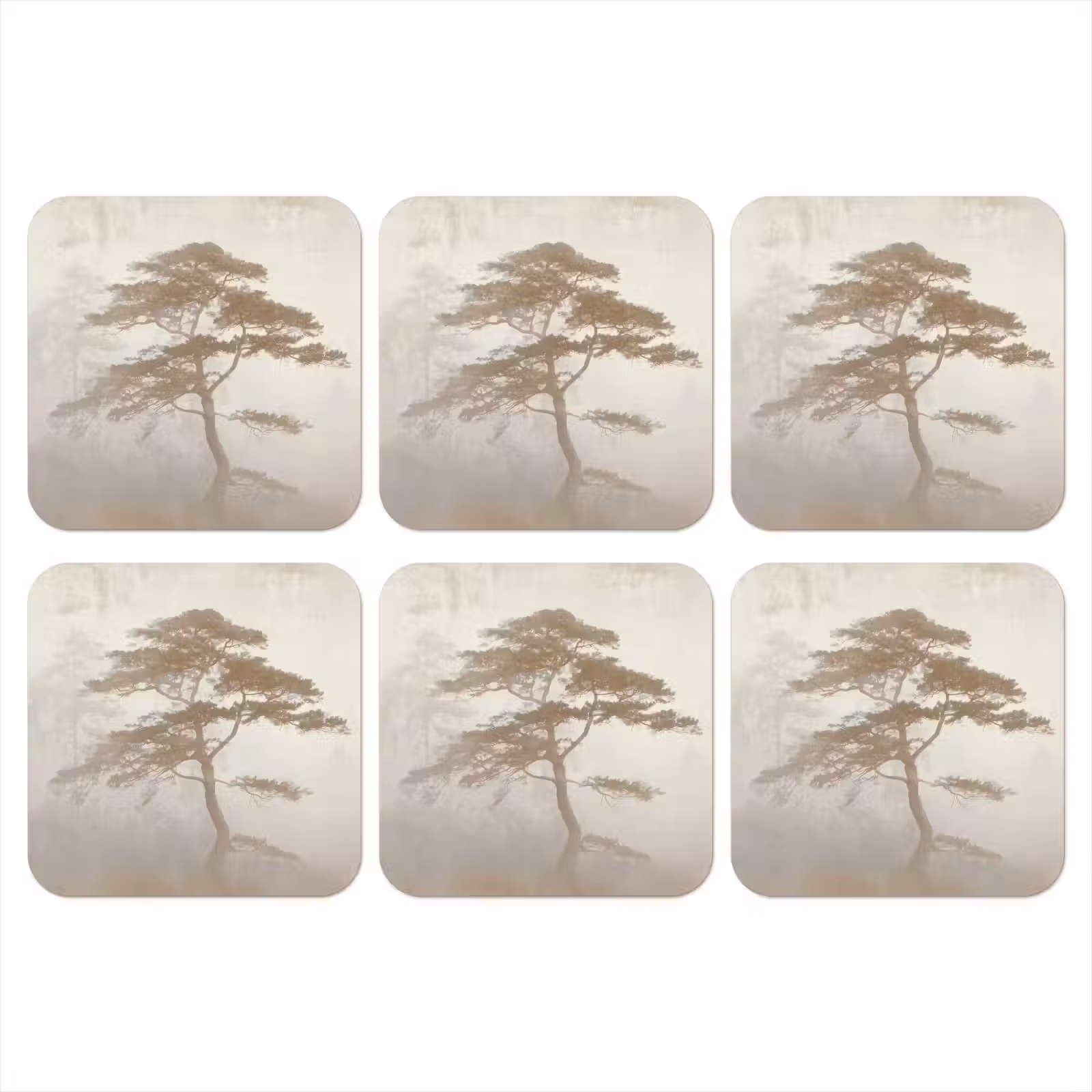 Coaster - Tree - Oriental style - Landscape — 1