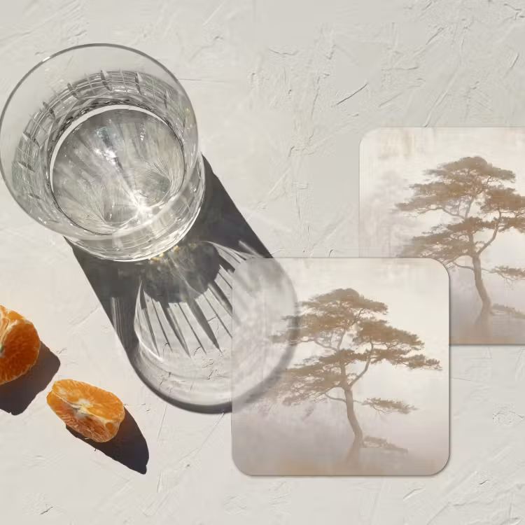 Coaster - Tree - Oriental style - Landscape — 2