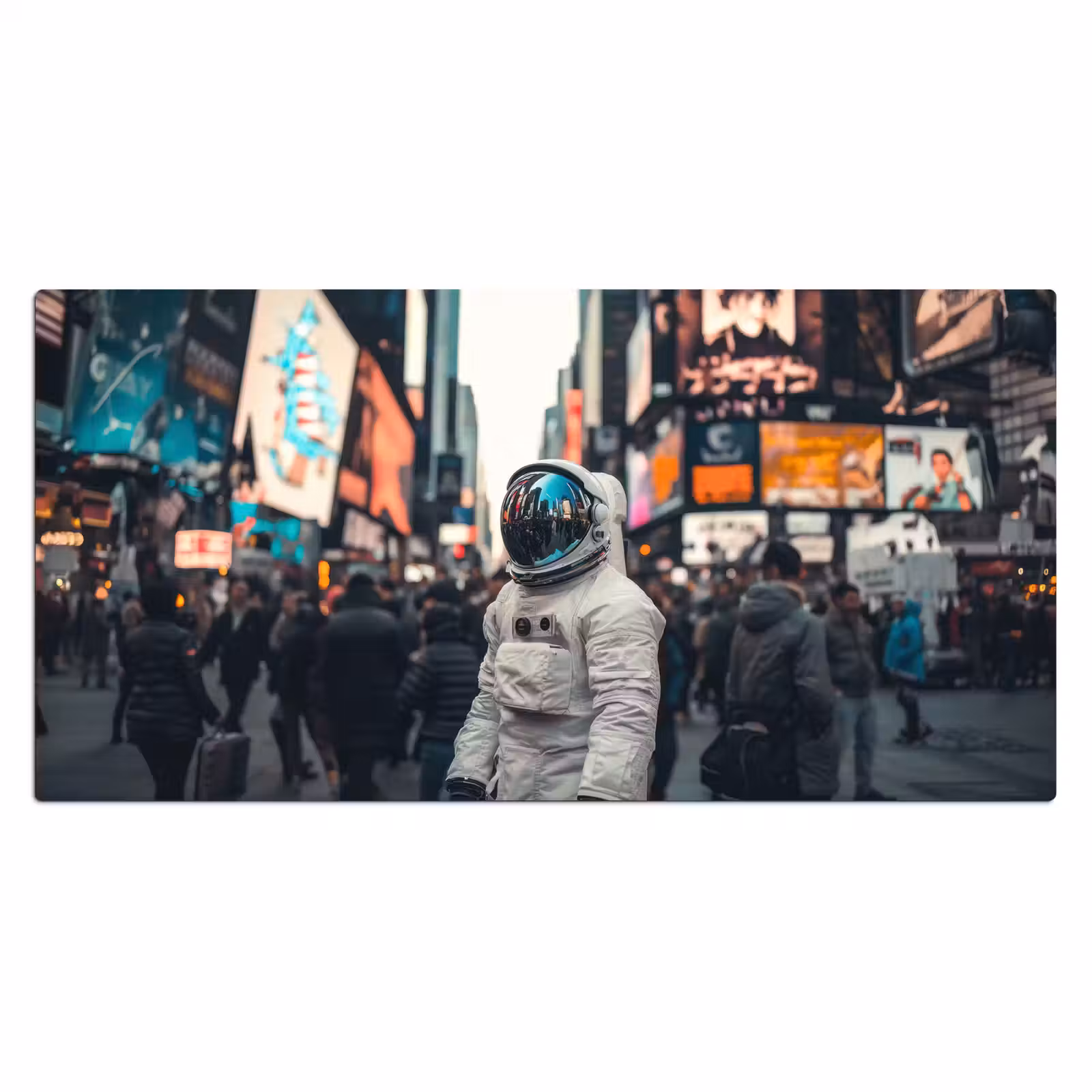 Desk Mat - City - People - Astronaut - White — 1