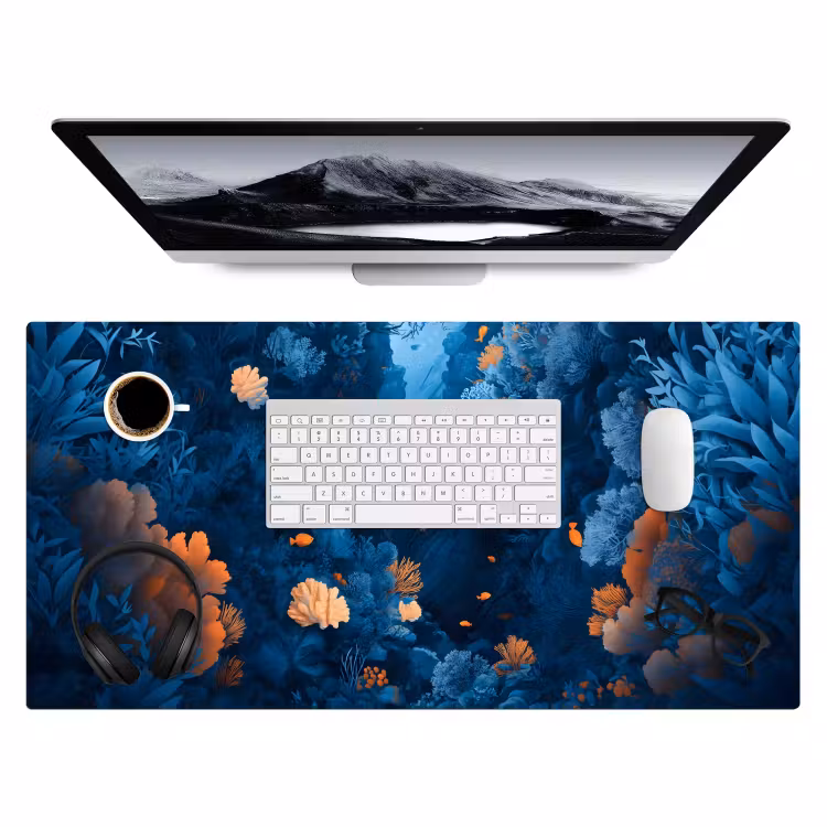 Desk Mat - Coral reef - Fish - Ocean - Blue — 3