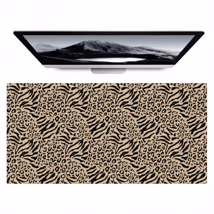 Desk Mat - Giraffe - Zebra - Motif - Brown — 1