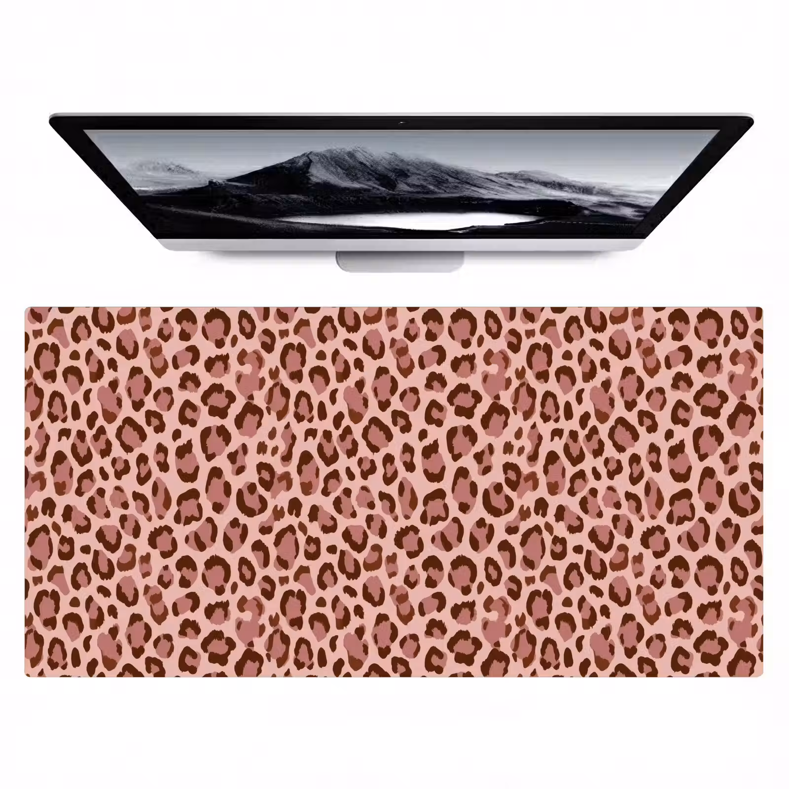 Desk Mat - Leopard - Pattern - Pink — 1