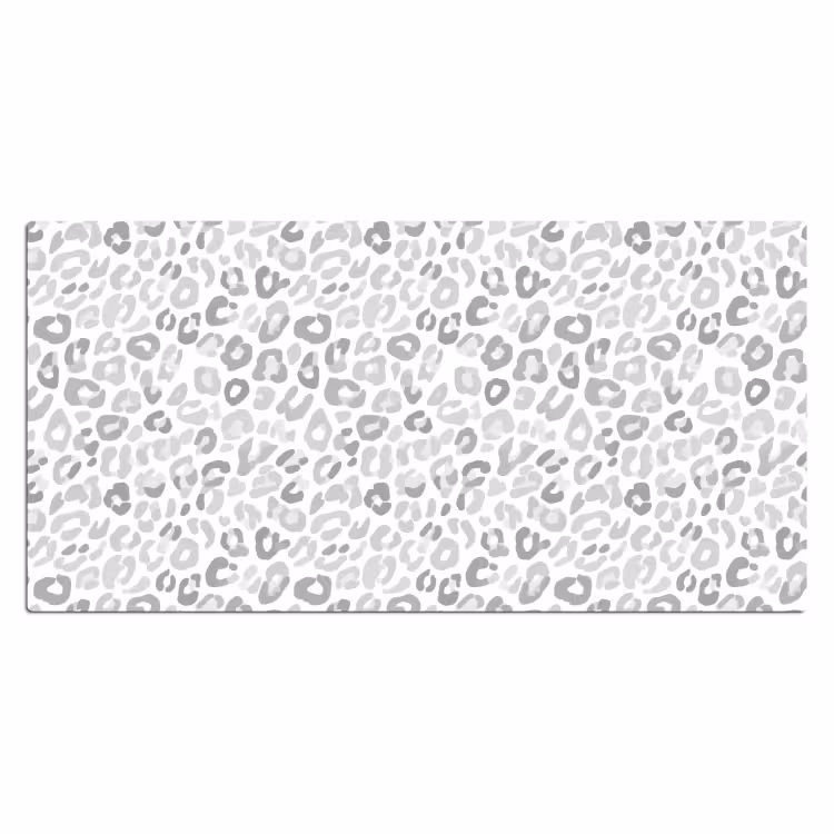 Desk Mat - Leopard - Motif - Gray — 2