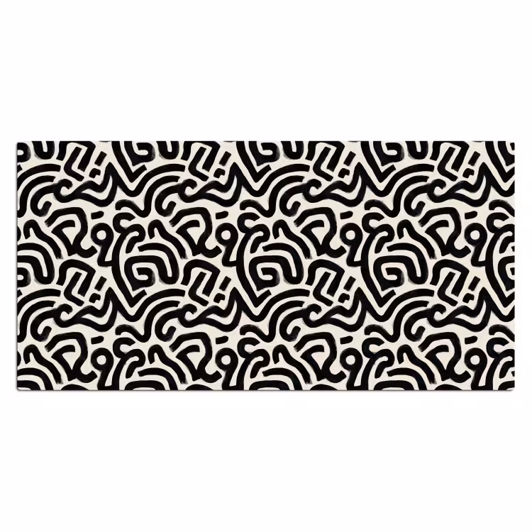 Desk Mat - Modern - Abstract - Black — 2