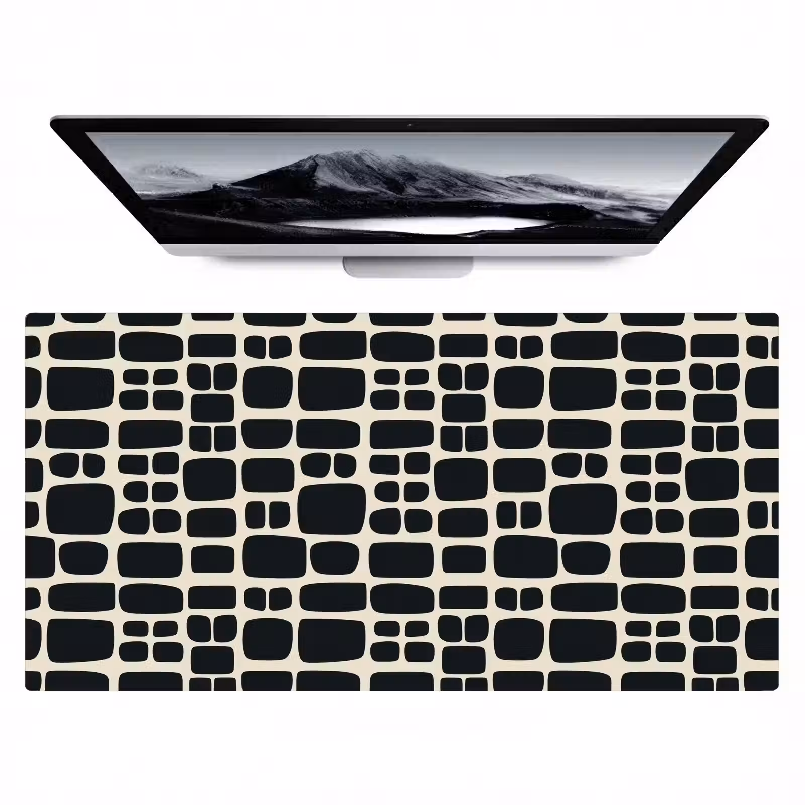 Desk Mat - Modern - Organic - Black — 1