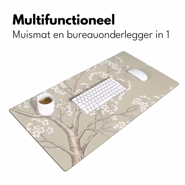 Desk Mat - Serene - Blossom - White — 7