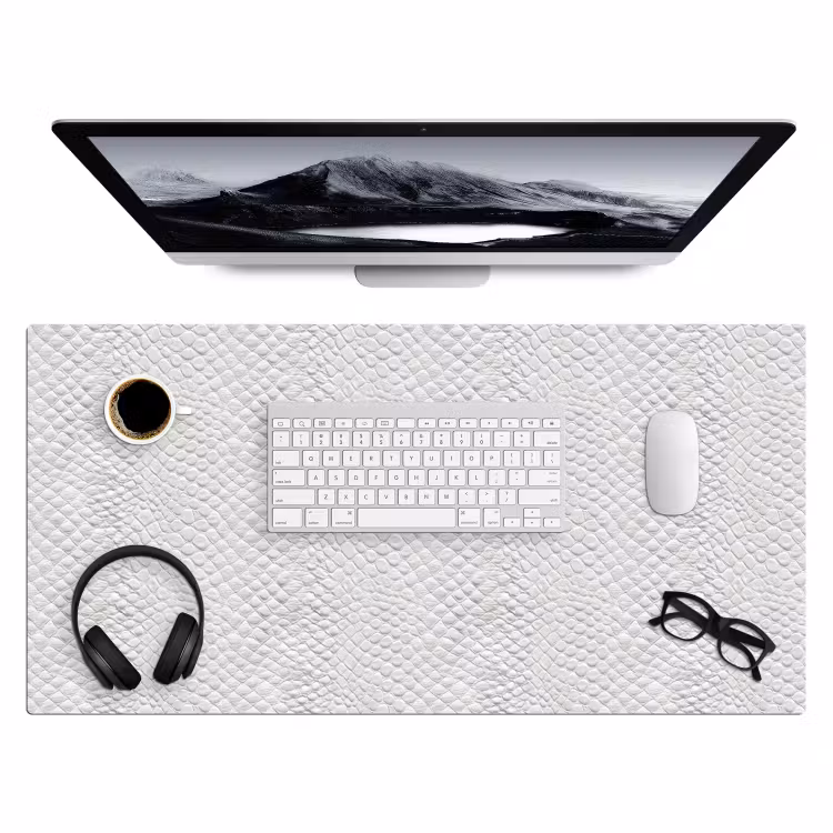 Desk Mat - Snake - Pattern - White — 4