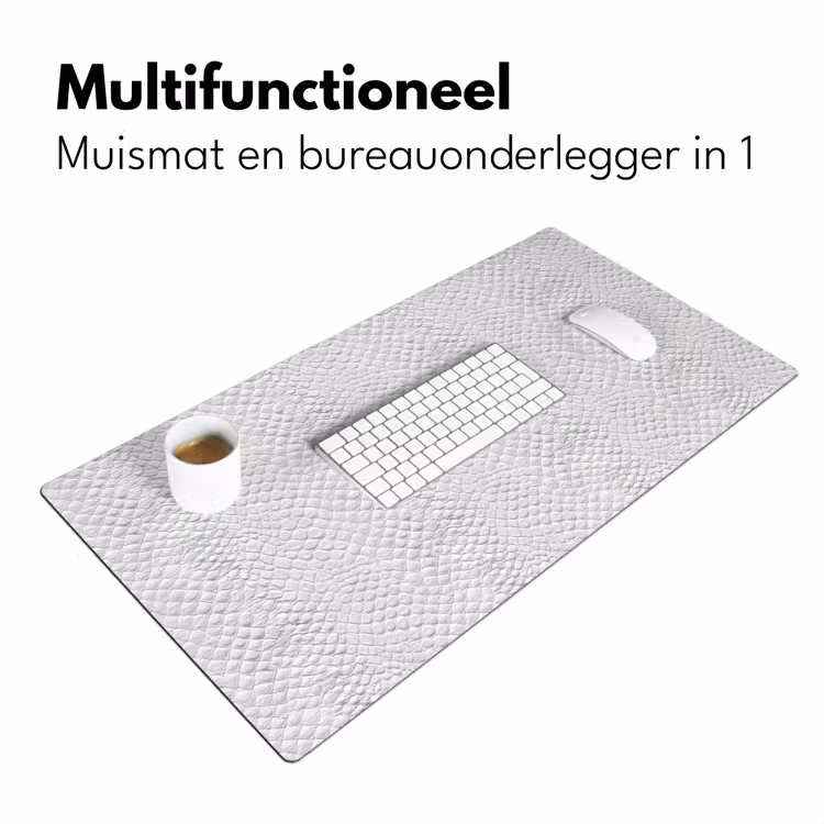Desk Mat - Snake - Pattern - White — 7