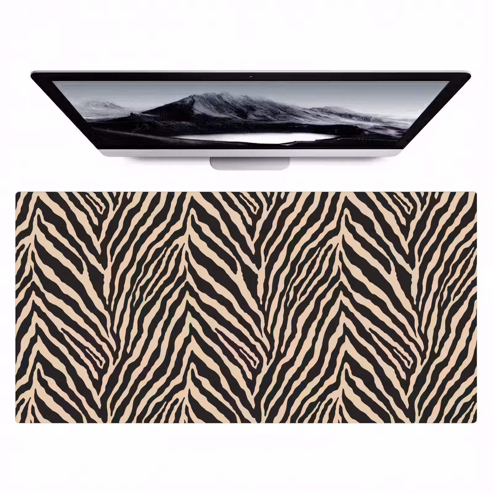 Desk Mat - Zebra - Classic - Black — 1