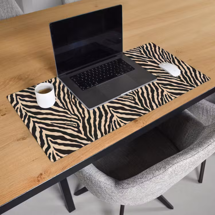 Desk Mat - Zebra - Classic - Black — 3