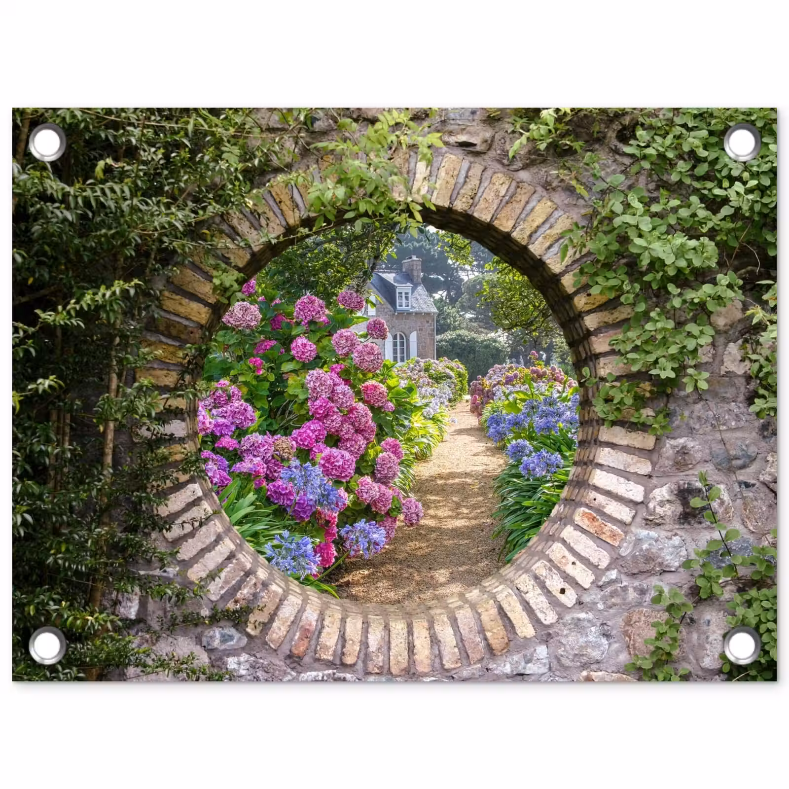 Garden Poster - Floral garden gate — 1