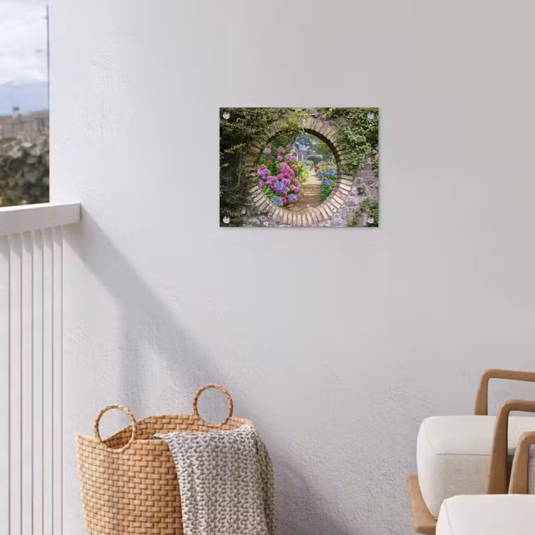 Garden Poster - Floral garden gate — 3