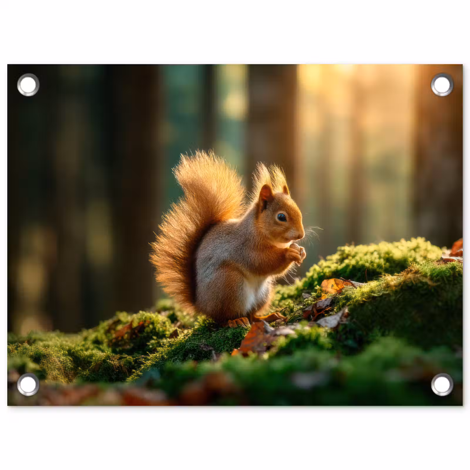 Garden Poster - Squirrel - Nut - Grass — 1