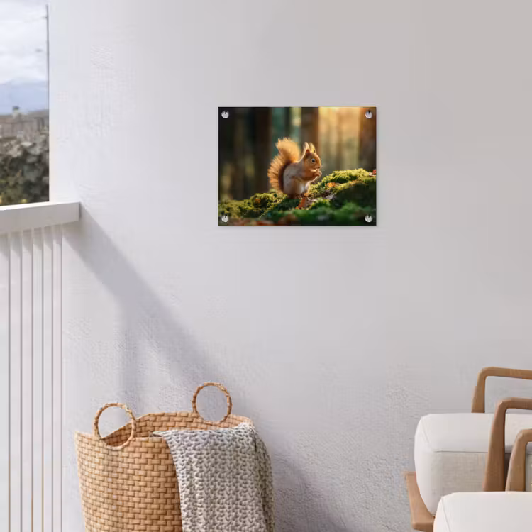 Garden Poster - Squirrel - Nut - Grass — 3