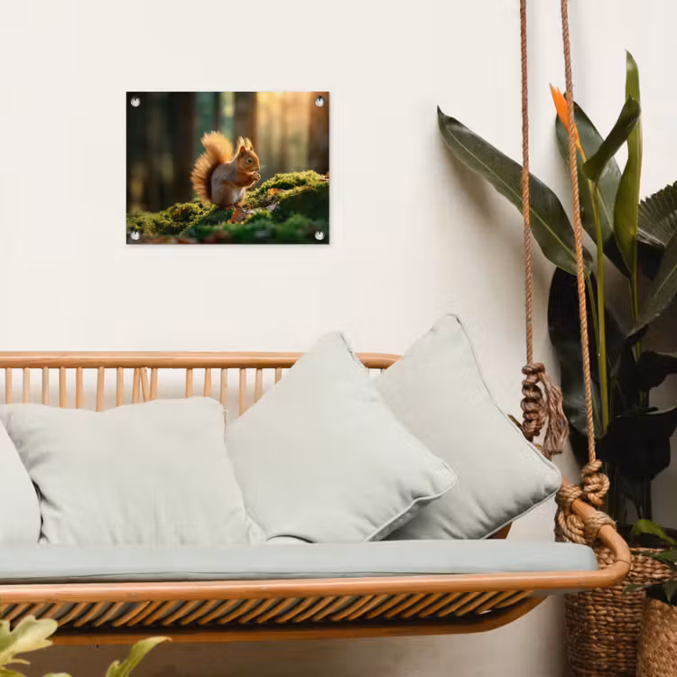 Garden Poster - Squirrel - Nut - Grass — 5