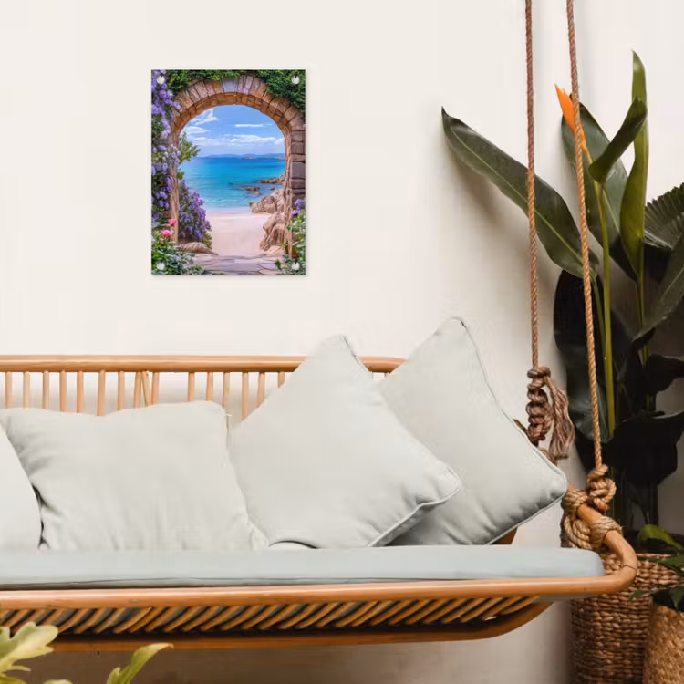 Garden Poster - View - Port - Sea - Beach - Rocks — 5