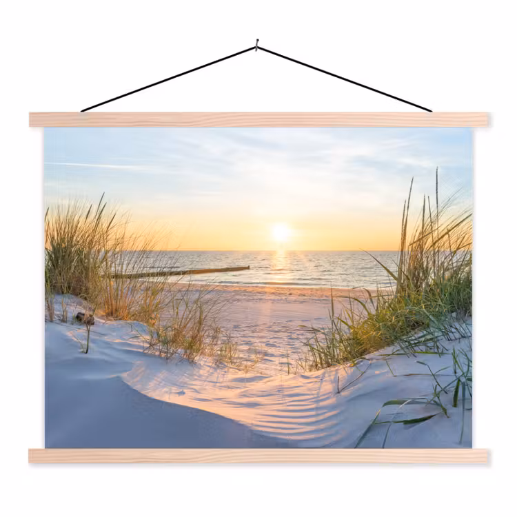 Hanging Poster - Beach - Sun - Dune - Grass - Sand - Horizon — 1