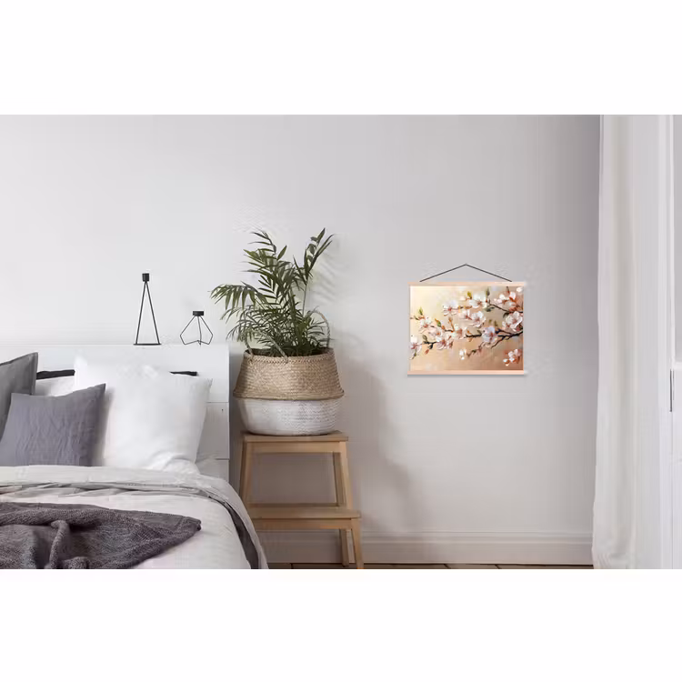 Hanging Poster - Blossom branches - Picturesque - Pink — 2