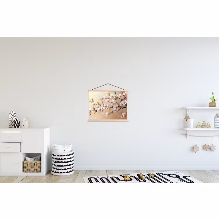 Hanging Poster - Blossom branches - Picturesque - Pink — 3