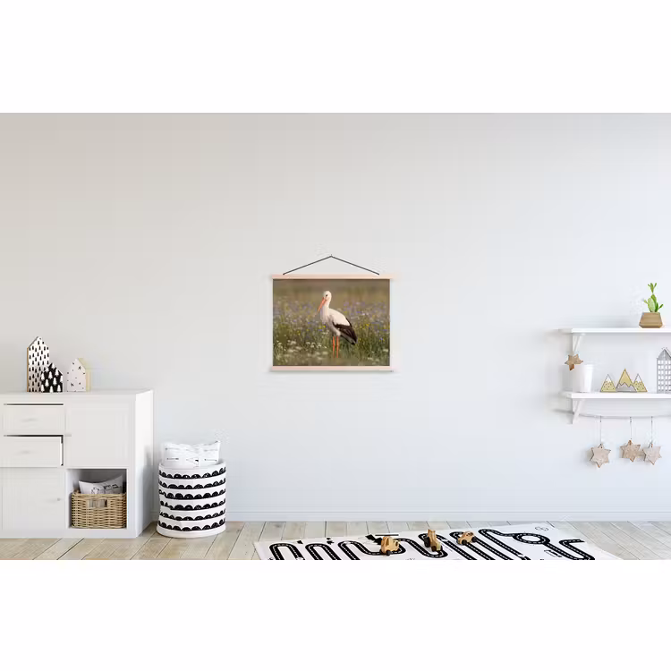 Hanging Poster - Ewe eagle - Flowers - Meadow - Colorful — 3