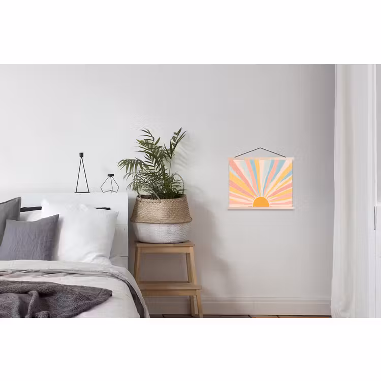 Hanging Poster - Illustration - Sun - Pastel colors — 2