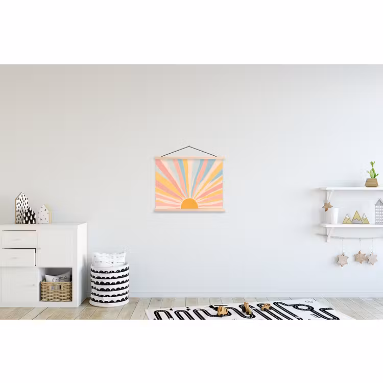 Hanging Poster - Illustration - Sun - Pastel colors — 3