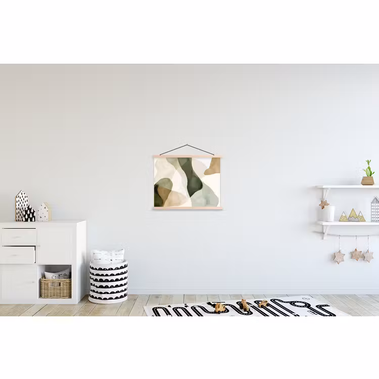 Hanging Poster - Japandi - Abstract - Green — 3
