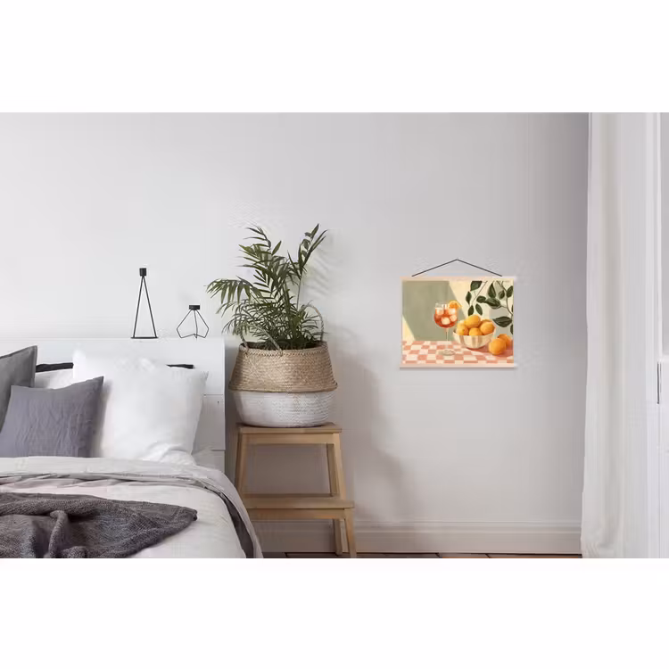 Hanging Poster - Lemons - Glass - Tablecloth - Blocked — 2