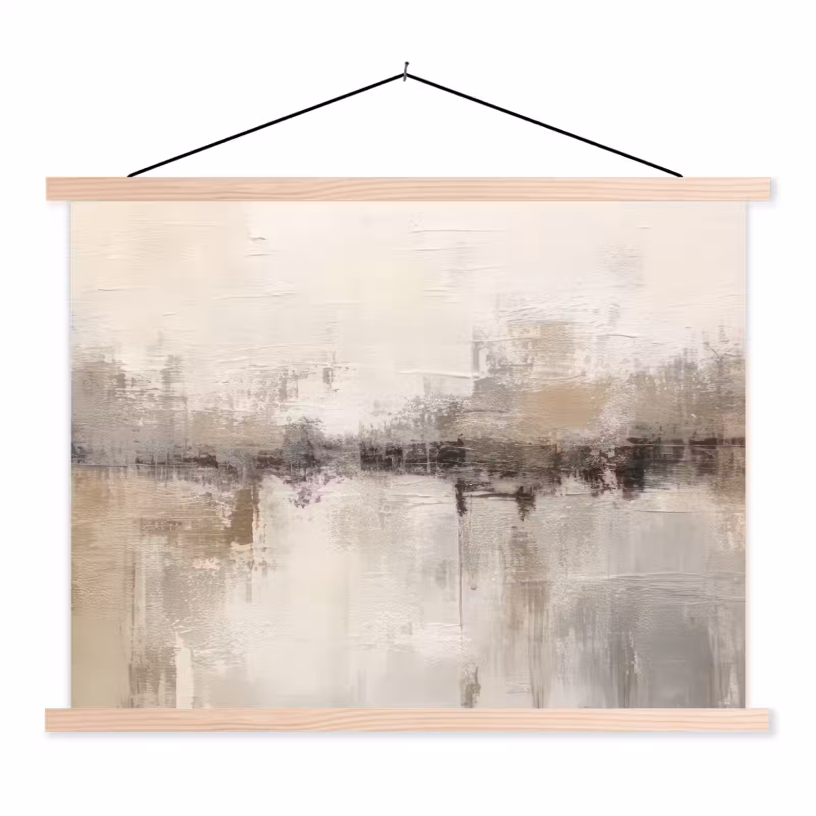 Hanging Poster - Modern art - Abstract - Beige — 1