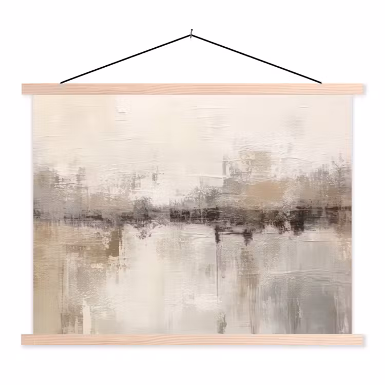 Hanging Poster - Modern art - Abstract - Beige — 1