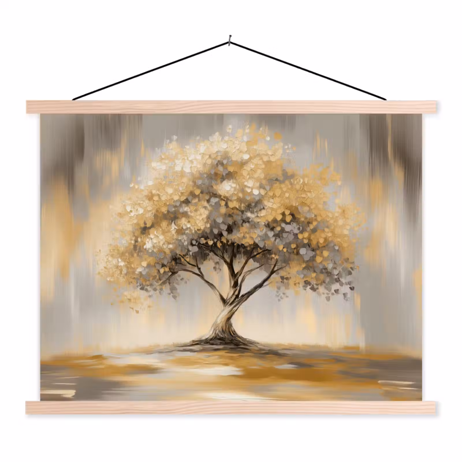 Hanging Poster - Painting - Tree - Abstract - Leaves — 1