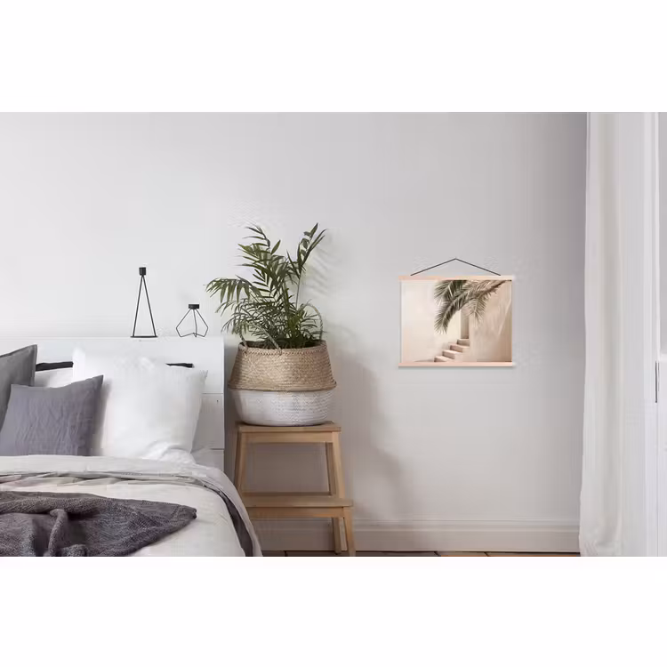 Hanging Poster - Palm tree - Shade - Stairs - Beige — 2