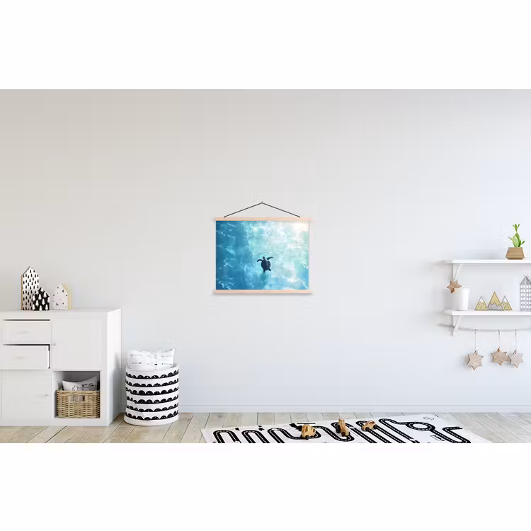 Hanging Poster - Turtle - Sea - Blue - Glare — 3