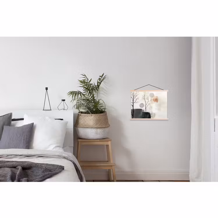 Hanging Poster - Wabi sabi - Beige - Plant — 2