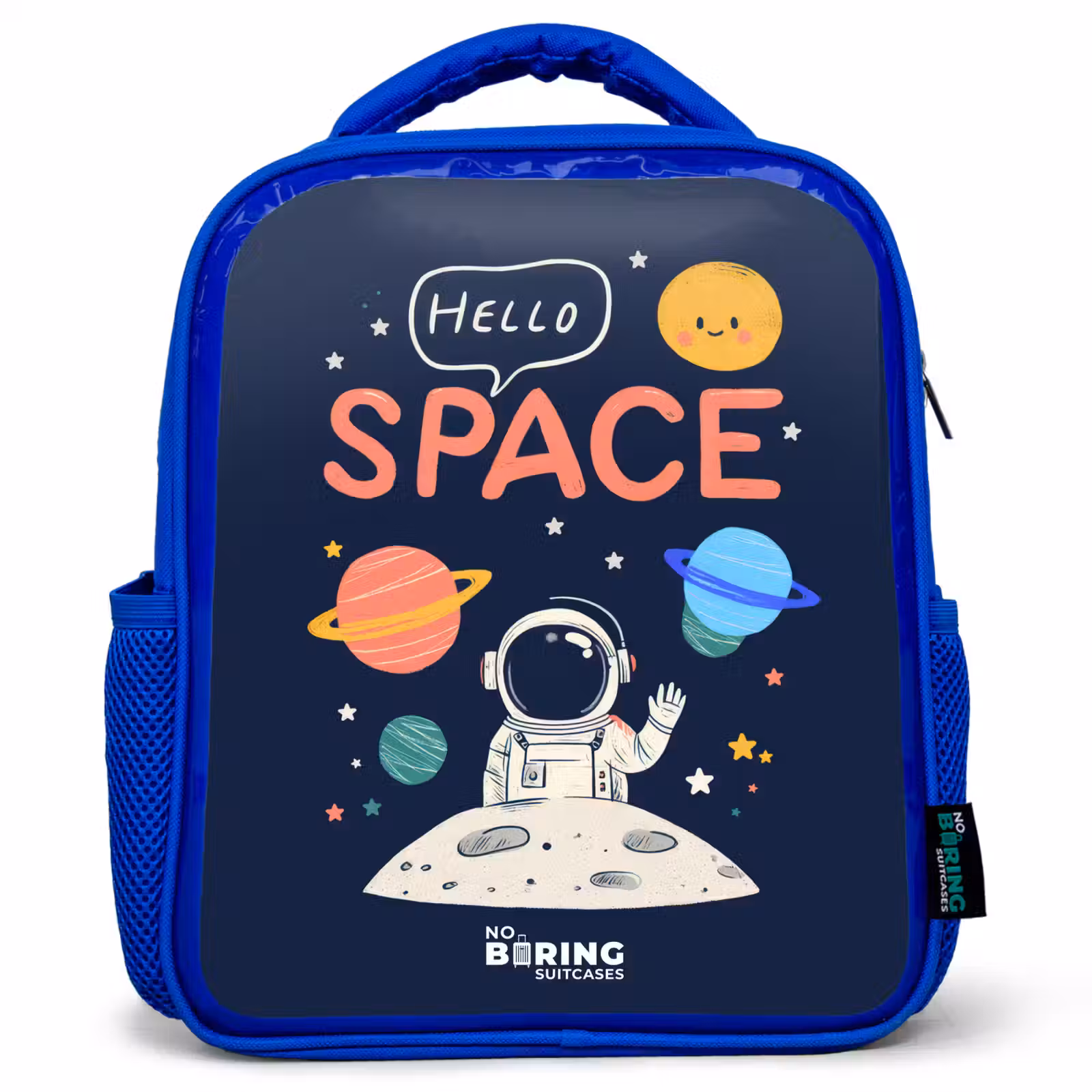 Kids' Backpacks Blue -. Astronaut - Quote - Planets - Stars β 1