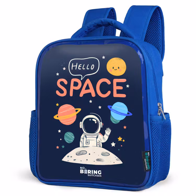 Kids' Backpacks Blue -. Astronaut - Quote - Planets - Stars β 4