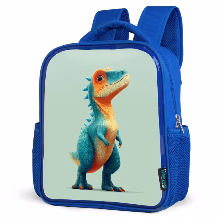 Kids' Backpacks Blue -. Cartoon - Dino - Orange - Skittles β 4