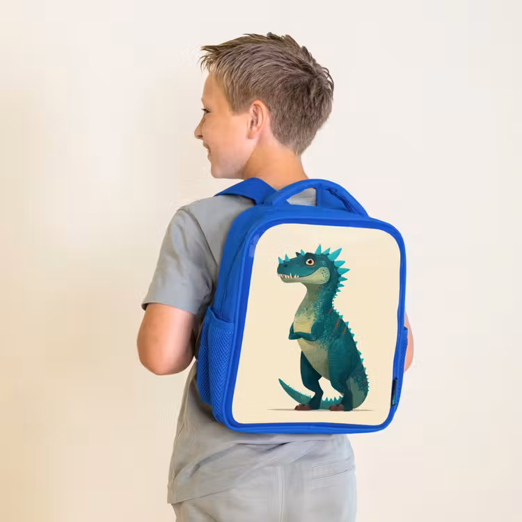 Kids' Backpacks Blue -. Dinosaur - Turquoise - Spines β 2