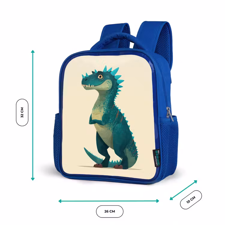 Kids' Backpacks Blue -. Dinosaur - Turquoise - Spines β 3