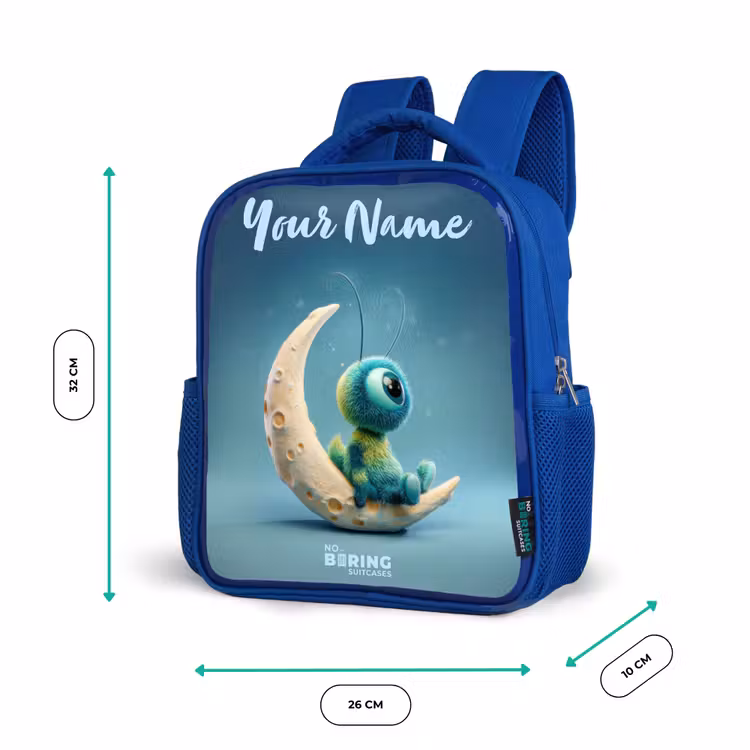 Kids' Backpacks with name Blue -. Dreamy Creature on the Moon β 3
