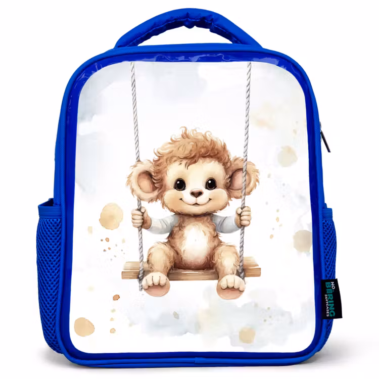 Kids' Backpacks Blue -. Monkey - Animal - Children β 1