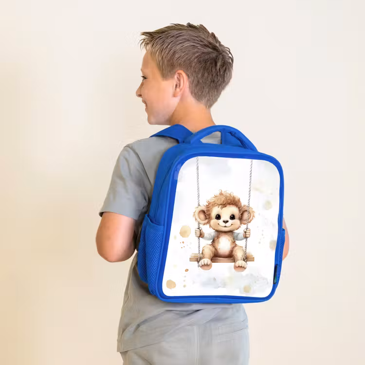 Kids' Backpacks Blue -. Monkey - Animal - Children β 2