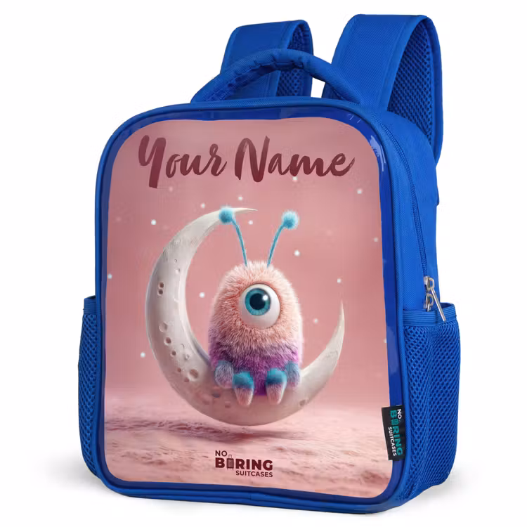 Kids' Backpacks with name Blue -. Moon rocker with Fluffy Weasel β 4