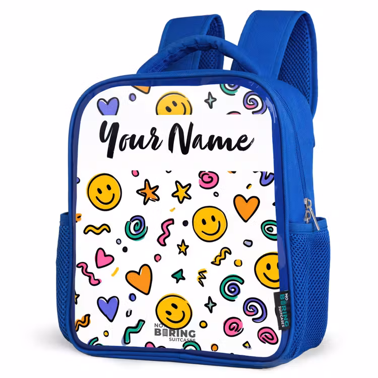Kids' Backpacks with name Blue -. Smiley - Heart - Star — 4