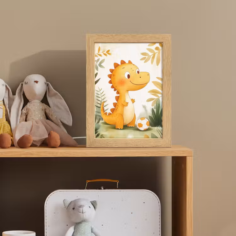 Kids’ Night Light - Dino - Football - Orange — 3
