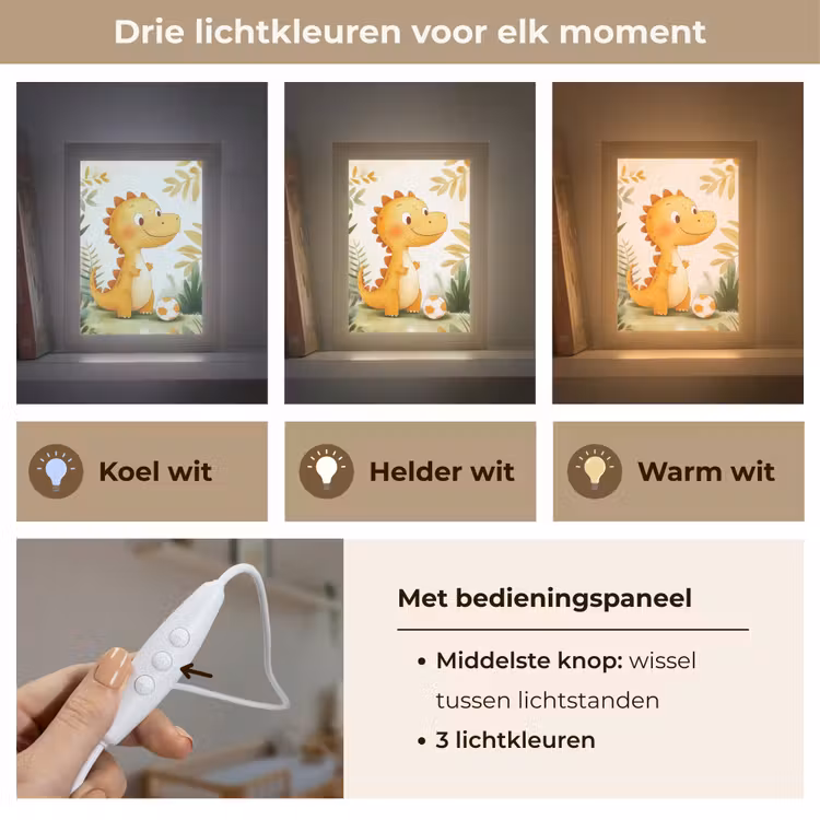 Kids’ Night Light - Dino - Football - Orange — 6