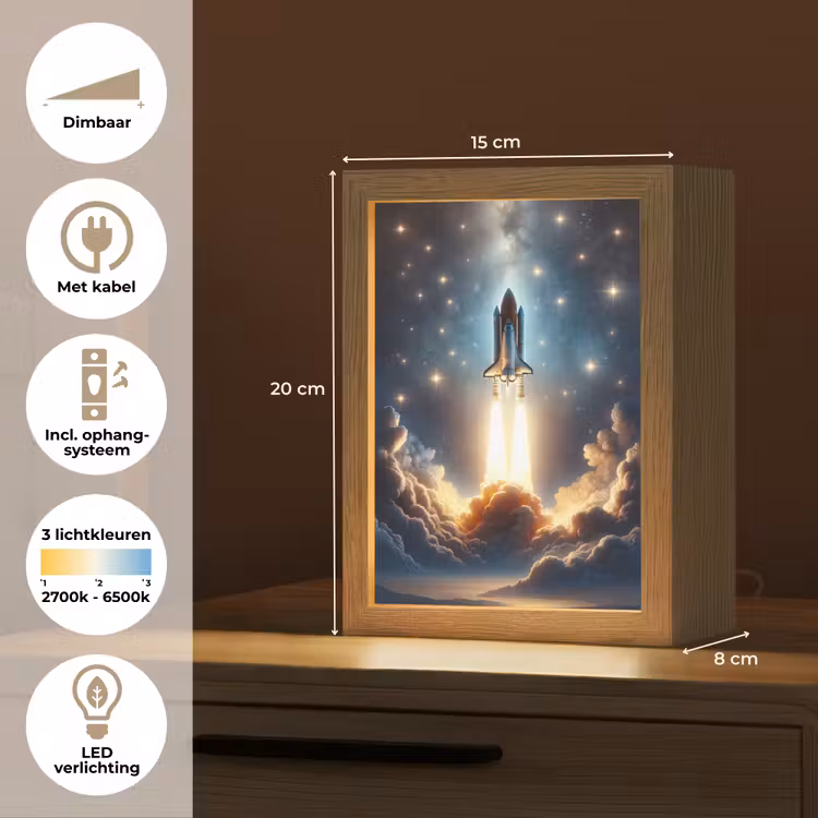 Kids’ Night Light - Space travel - Rocket - Space - Stars — 7