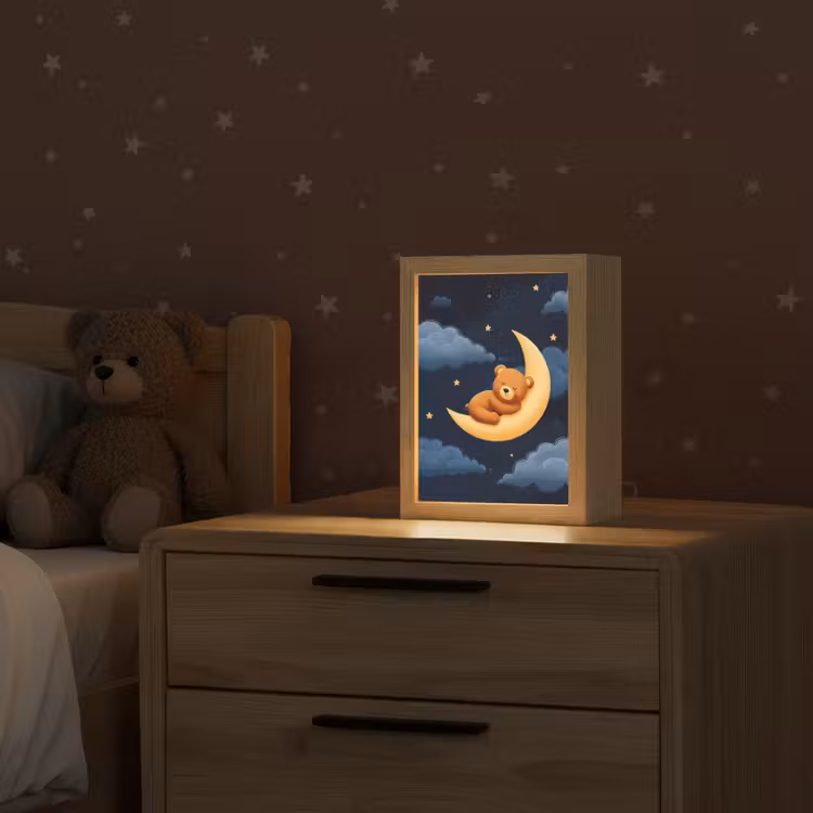 Kids’ Night Light - Teddy bear - Moon - Clouds - Stars — 2