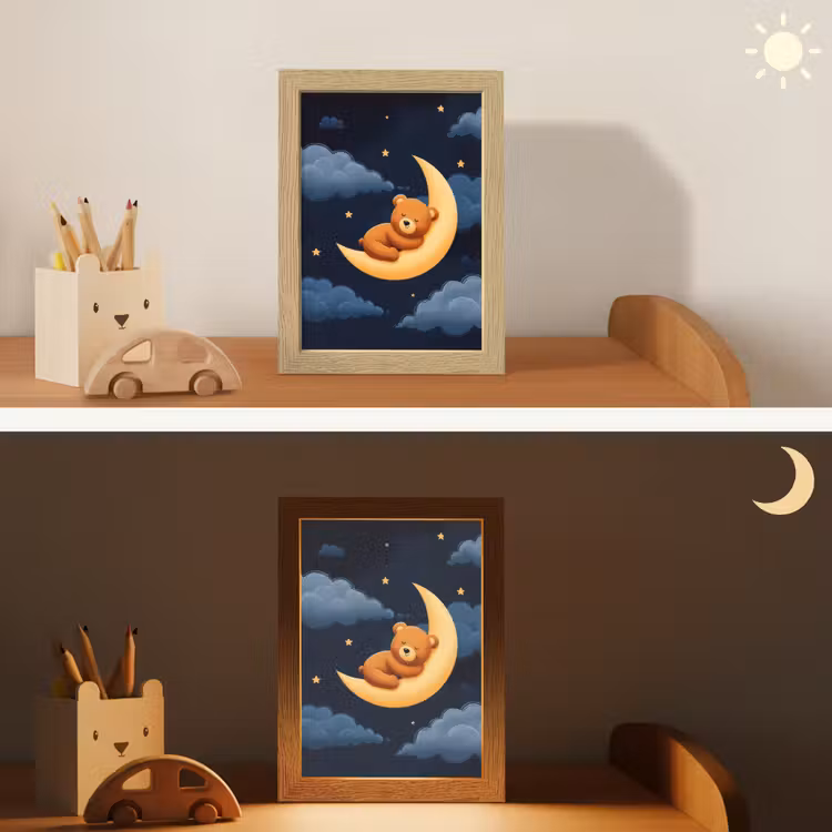 Kids’ Night Light - Teddy bear - Moon - Clouds - Stars — 4